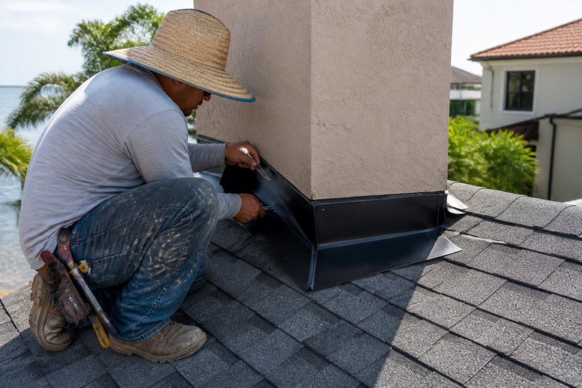 Leak and flashing repair in Temple Terrace